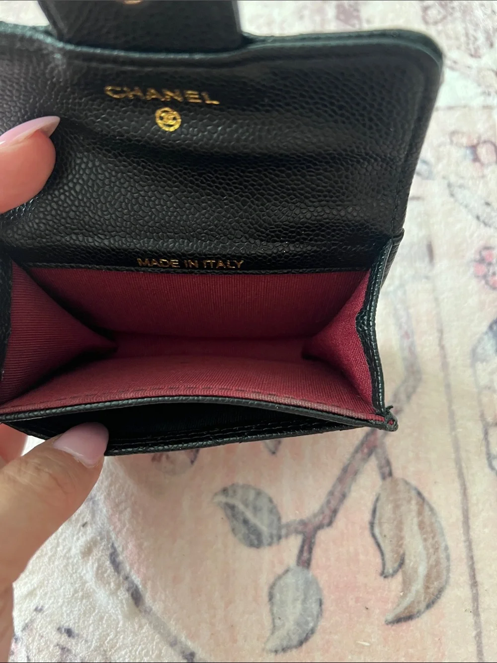Quilted Leather cc Card Holder